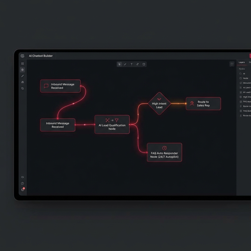 Conversational AI Chatbot Visual Pipeline Interface